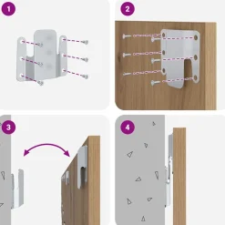vidaXL Camas Y Accesorios-Cabecero con Mueble 3 pcs Roble artesanal Madera de ingeniería