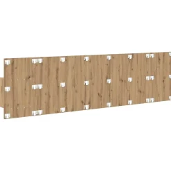 vidaXL Camas Y Accesorios-Cabecero con Mueble 3 pcs Roble artesanal Madera de ingeniería