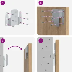 vidaXL Camas Y Accesorios-Cabecero con Mueble 3 pcs Roble artesanal Madera de ingeniería