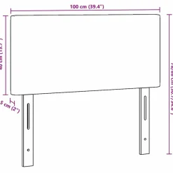 vidaXL Camas Y Accesorios-Cabecero 100 cm Tela de Pana