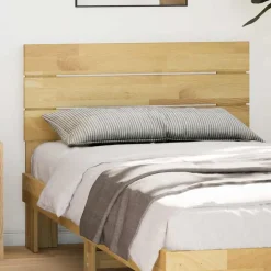 vidaXL Camas Y Accesorios-Cabecero de cama 75 cm madera maciza roble