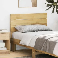 vidaXL Camas Y Accesorios-Cabecero de cama 75 cm madera maciza roble