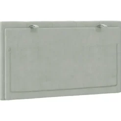 vidaXL Cabecero de cama acolchado Hanko terciopelo 80 cm Gris claro Hot