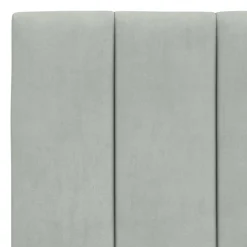 vidaXL Cabecero de cama acolchado Hanko terciopelo 80 cm Gris claro Hot