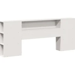 vidaXL Cabecero de cama almacenaje madera maciza pino 200 cm Blanco Online