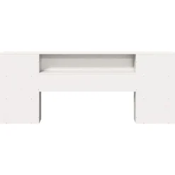 vidaXL Cabecero de cama almacenaje madera maciza pino 200 cm Blanco Online