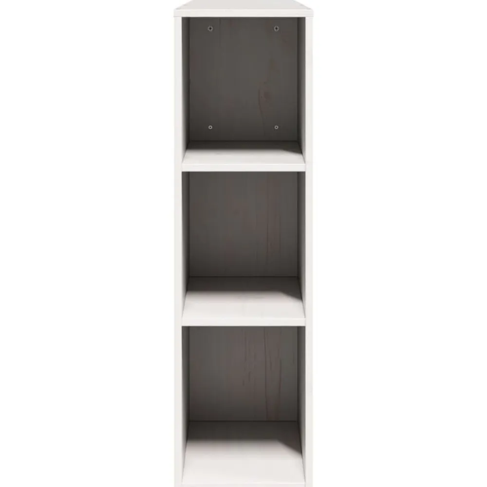vidaXL Cabecero de cama almacenaje madera maciza pino 200 cm Blanco Online