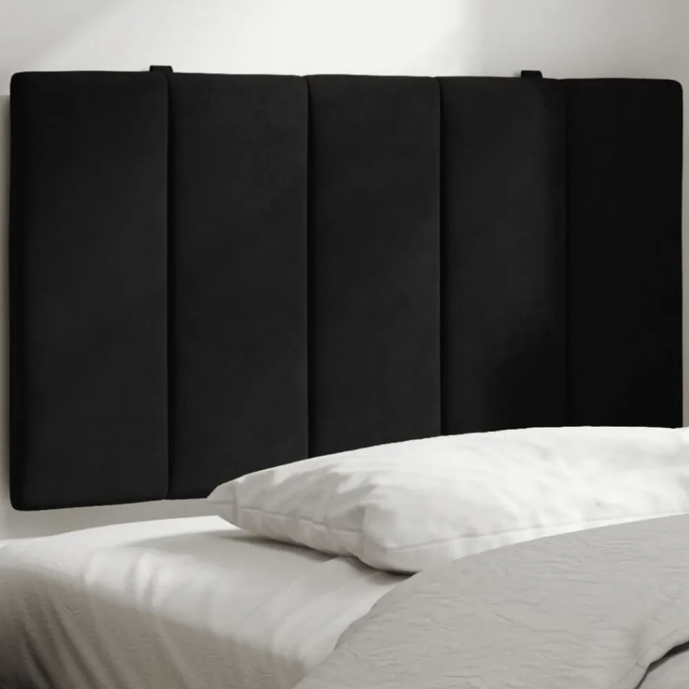 vidaXL Cabecero de cama acolchado Hanko terciopelo 80 cm Negro Hot