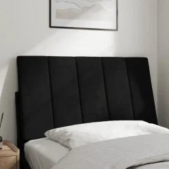 vidaXL Cabecero de cama acolchado Hanko terciopelo 80 cm Negro Hot