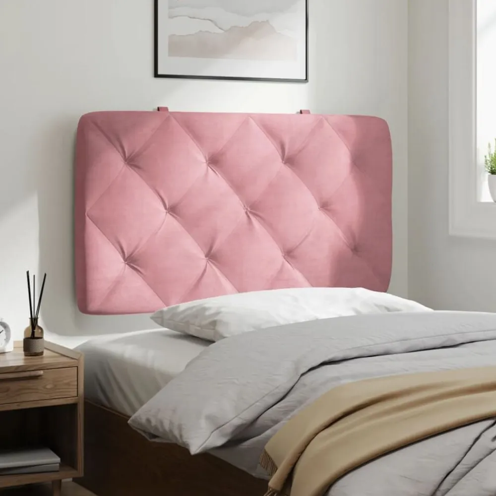 vidaXL Camas Y Accesorios-Cabecero de cama acolchado terciopelo 80 cm