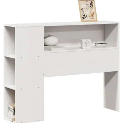 vidaXL Cabecero de cama almacenaje madera maciza pino 75 cm Blanco Outlet