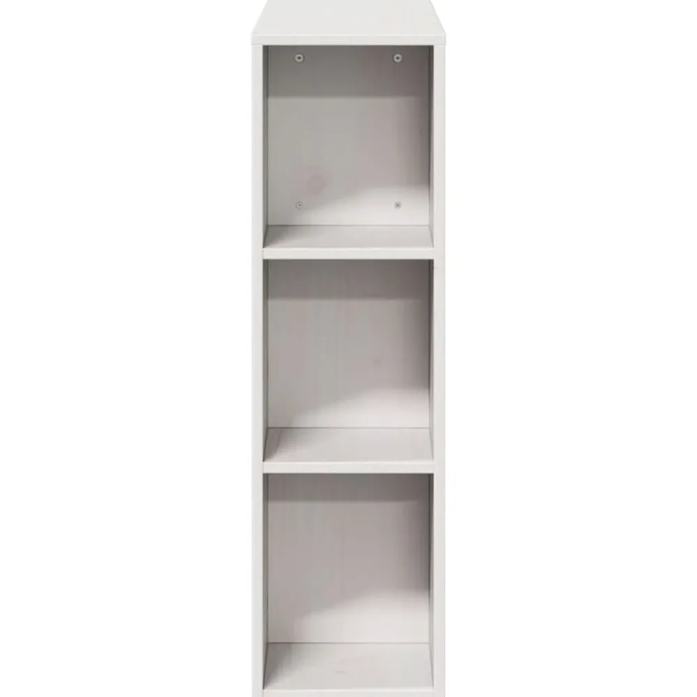 vidaXL Cabecero de cama almacenaje madera maciza pino 75 cm Blanco Outlet