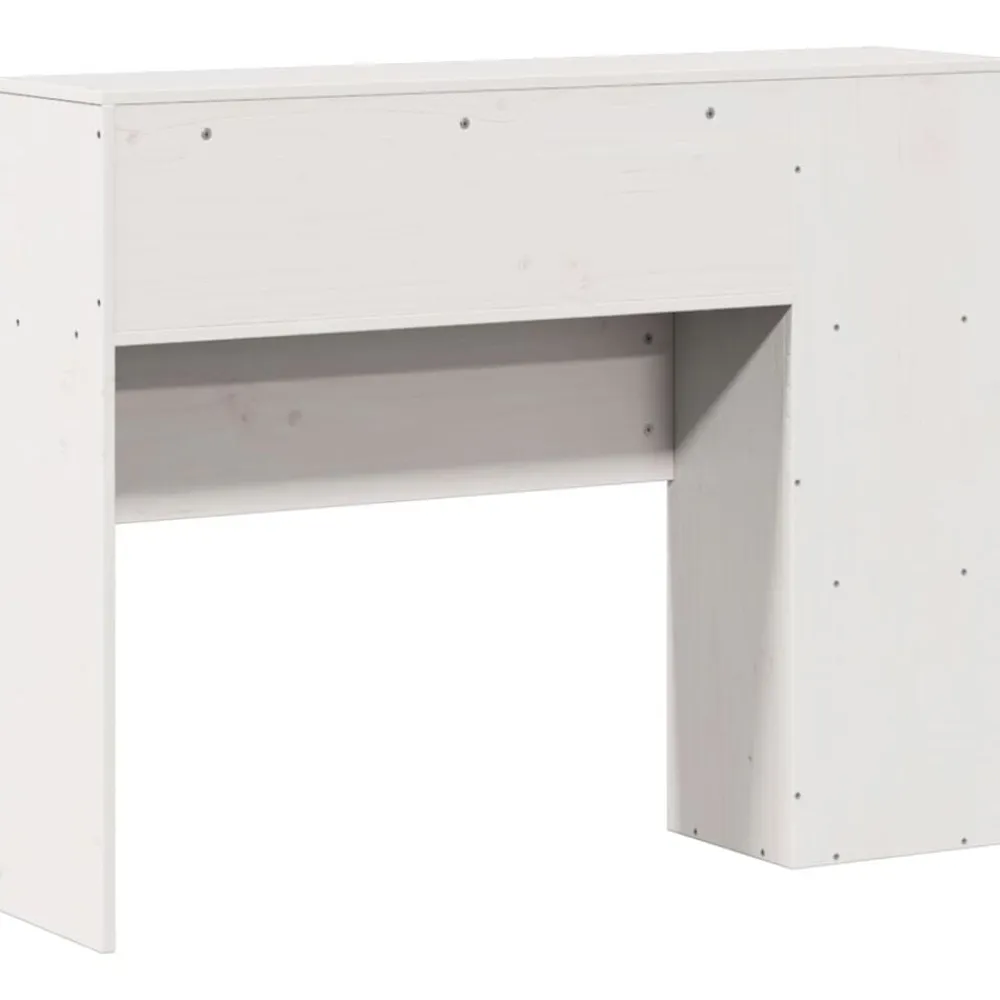 vidaXL Cabecero de cama almacenaje madera maciza pino 75 cm Blanco Outlet