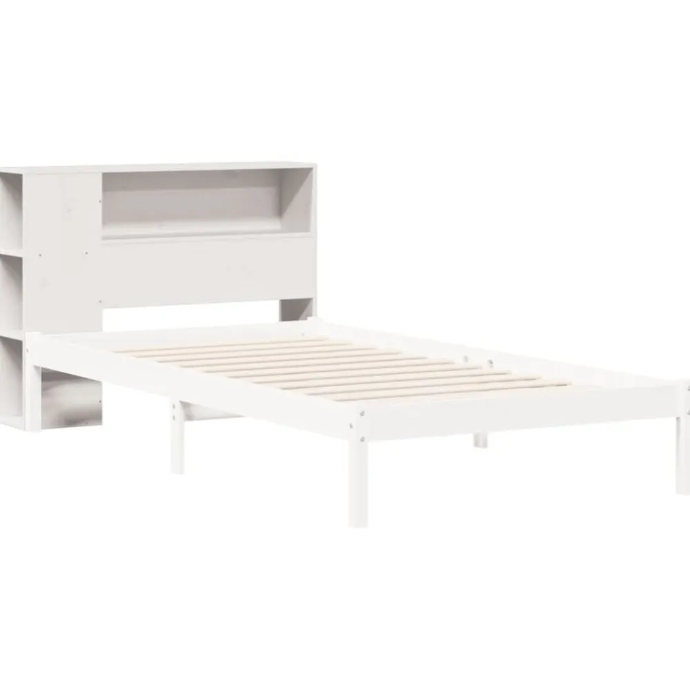 vidaXL Cabecero de cama almacenaje madera maciza pino 75 cm Blanco Outlet