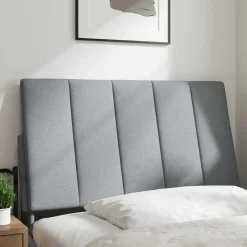 vidaXL Cabecero de cama acolchado Hanko tela 80 cm Gris claro Hot