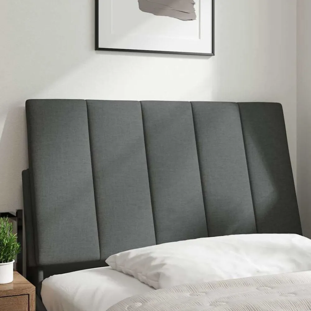 vidaXL Camas Y Accesorios-Cabecero de cama acolchado Hanko tela 80 cm