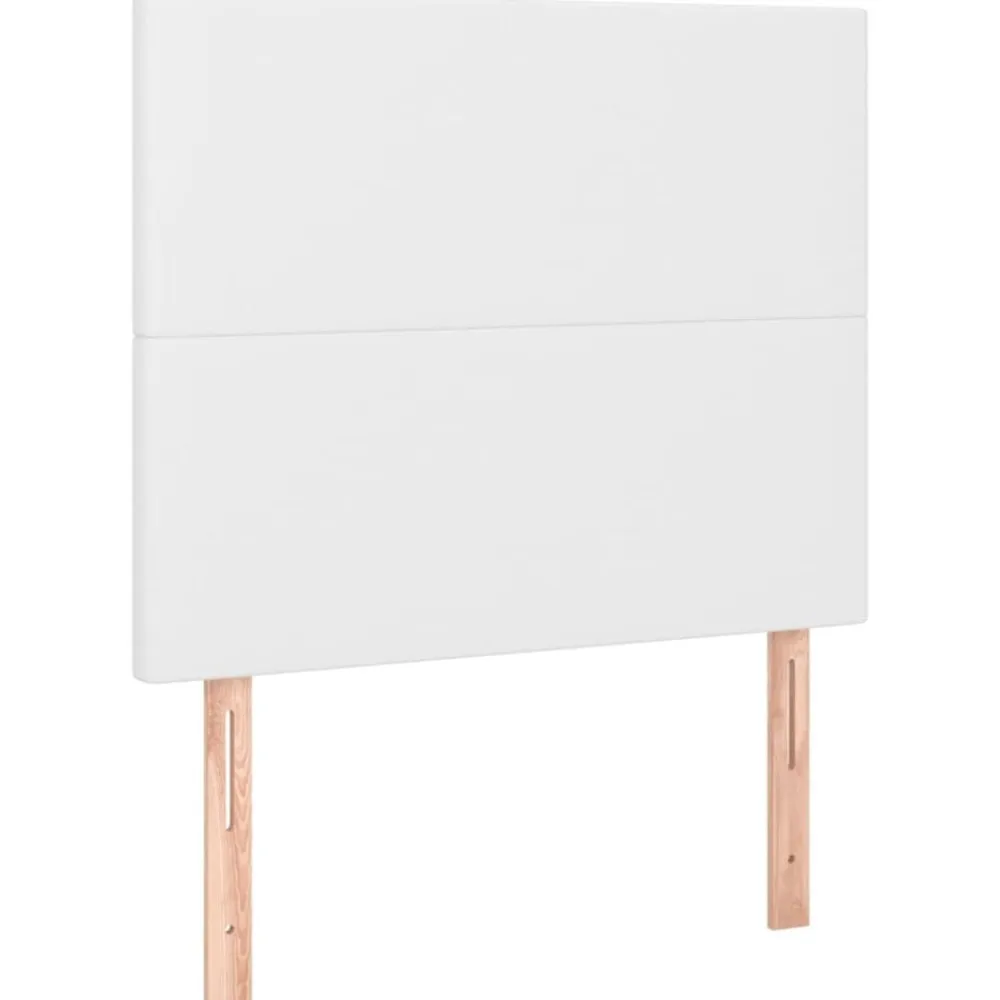 vidaXL Camas Y Accesorios-Cabecero de cama 80x5x118/128 cm piel sintética