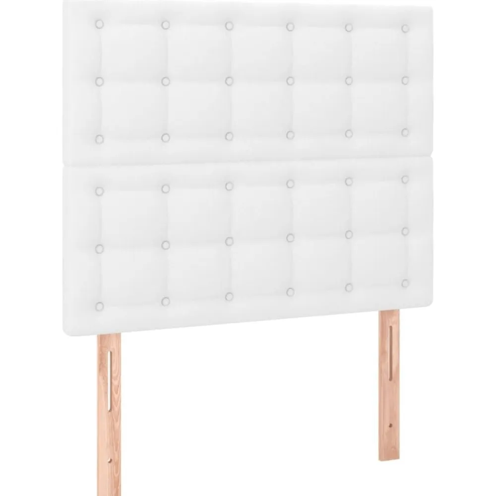vidaXL Camas Y Accesorios-Cabecero de cama 80x5x118/128 cm piel sintética