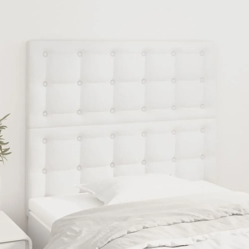 vidaXL Camas Y Accesorios-Cabecero de cama 80x5x118/128 cm piel sintética