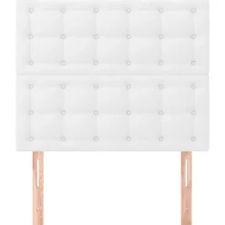 vidaXL Camas Y Accesorios-Cabecero de cama 80x5x118/128 cm piel sintética
