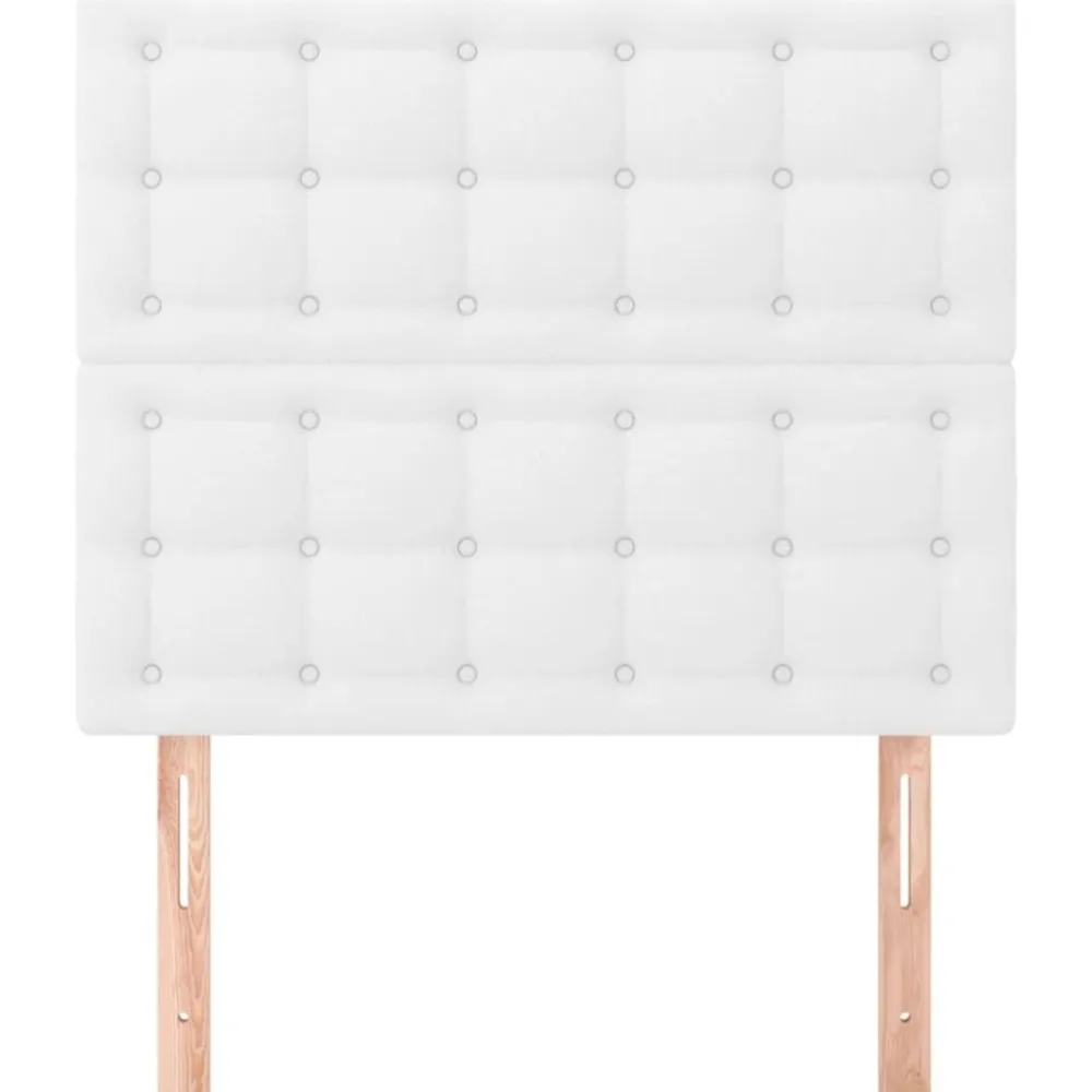 vidaXL Camas Y Accesorios-Cabecero de cama 80x5x118/128 cm piel sintética