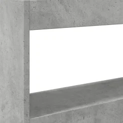 vidaXL Cabecero de cama con luz LED gris hormigón 100x17x102 cm Gris hormigón Discount