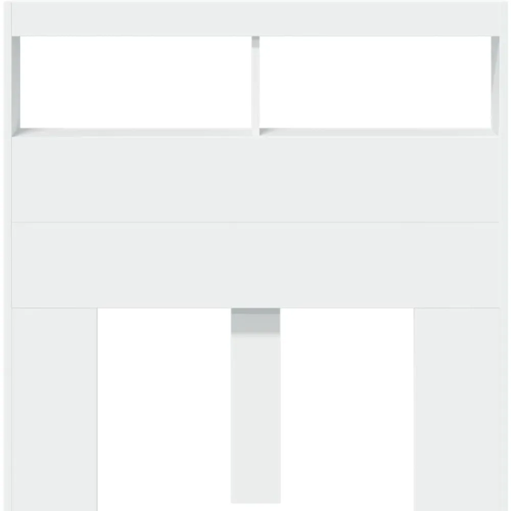 vidaXL Cabecero de cama con LED 100x17x102 cm Blanco Sale