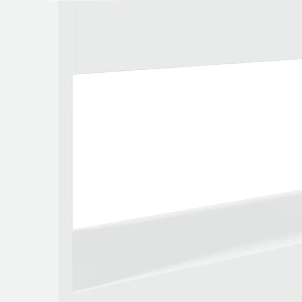 vidaXL Cabecero de cama con LED 100x17x102 cm Blanco Sale