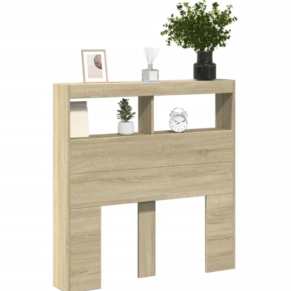 vidaXL Camas Y Accesorios-Cabecero de cama con LED 100x17x102 cm