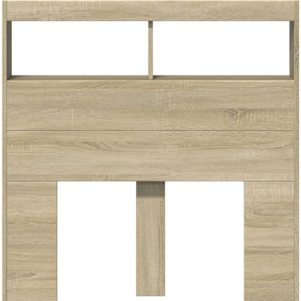 vidaXL Camas Y Accesorios-Cabecero de cama con LED 100x17x102 cm