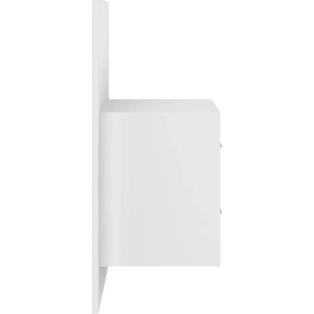 vidaXL Cabecero de cama con mesitas madera contrachapada Blanco Sale