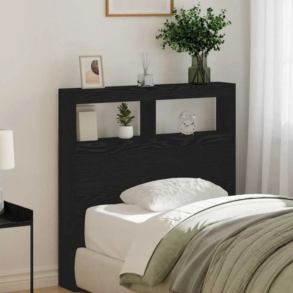 vidaXL Camas Y Accesorios-Cabecero de cama con LED 100x17x102 cm