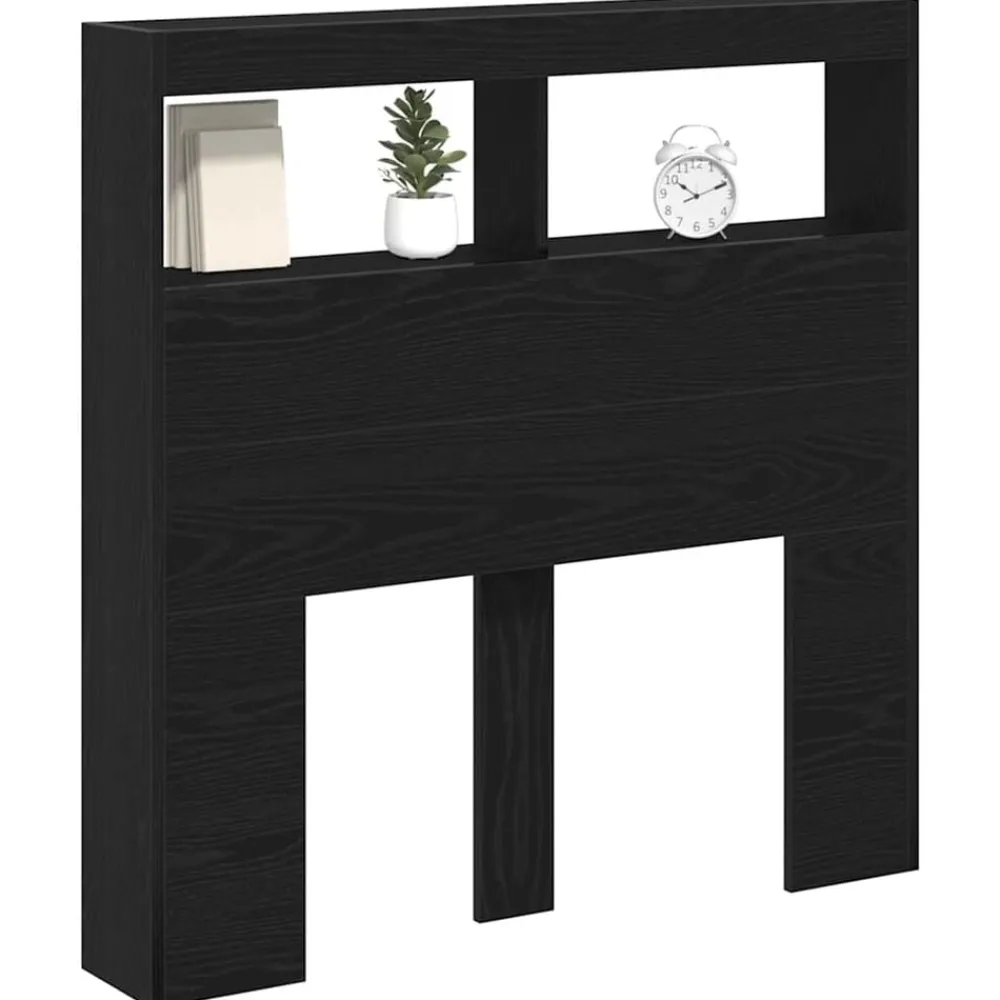 vidaXL Camas Y Accesorios-Cabecero de cama con LED 100x17x102 cm