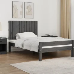 vidaXL Camas Y Accesorios-Cabecero de cama de pared madera maciza pino 108x3x60 cm