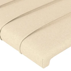 vidaXL Camas Y Accesorios-Cabecero de cama de tela color 80x5x118/128 cm