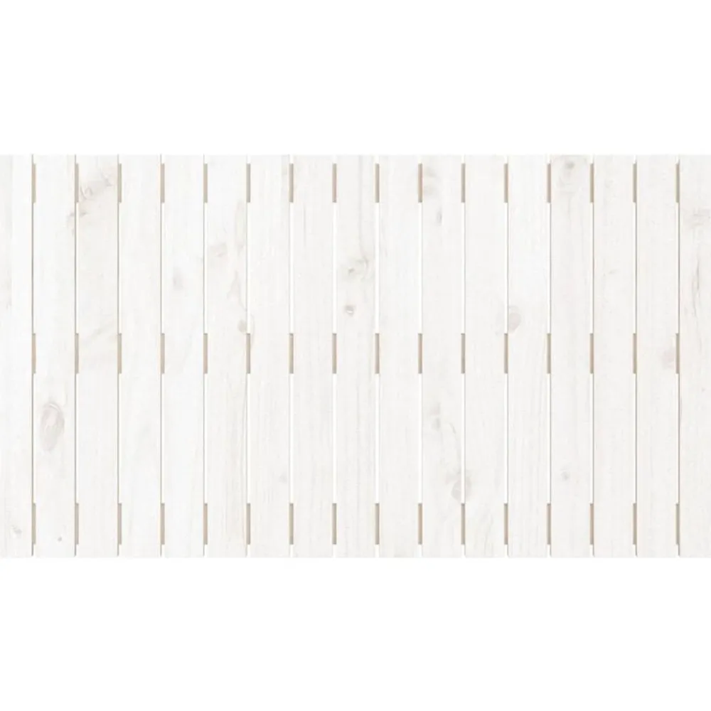 vidaXL Cabecero de cama de pared madera maciza pino 108x3x60 cm Blanco Online