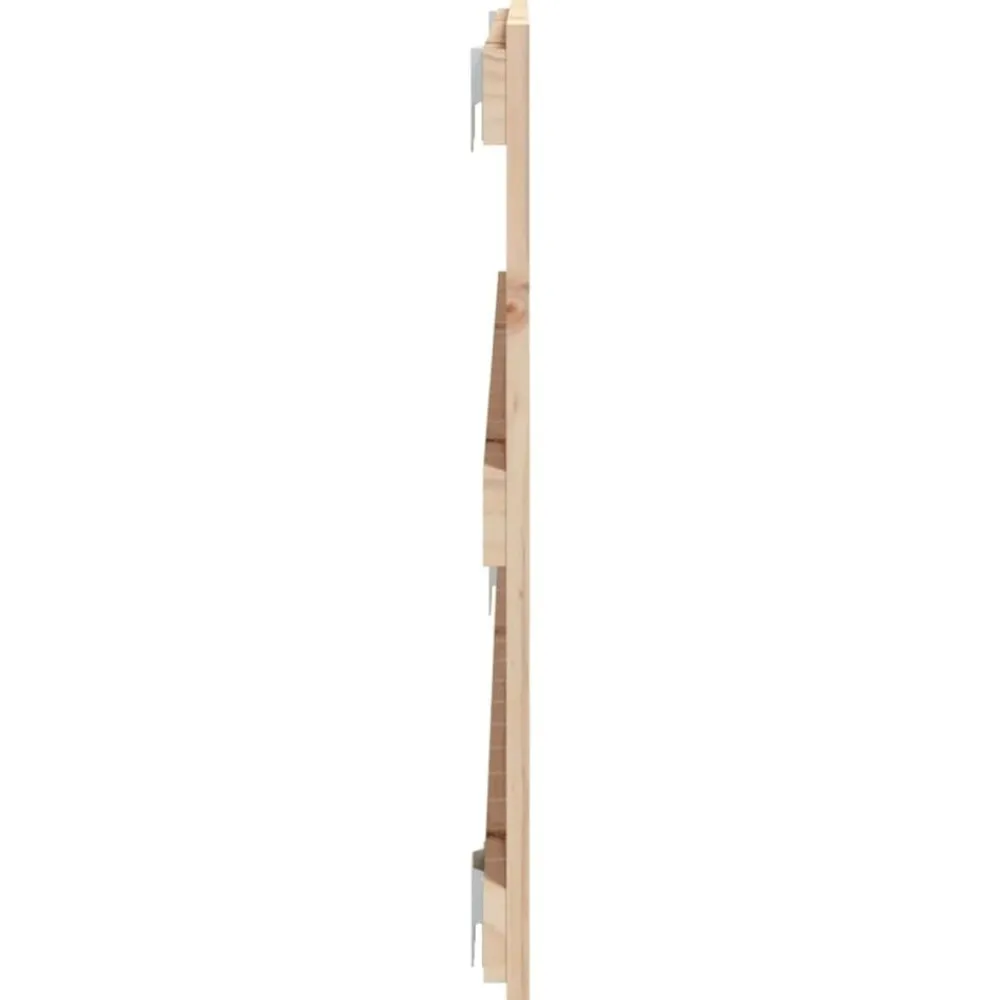 vidaXL Cabecero de cama de pared madera maciza de pino 108x3x60 cm Natural Outlet