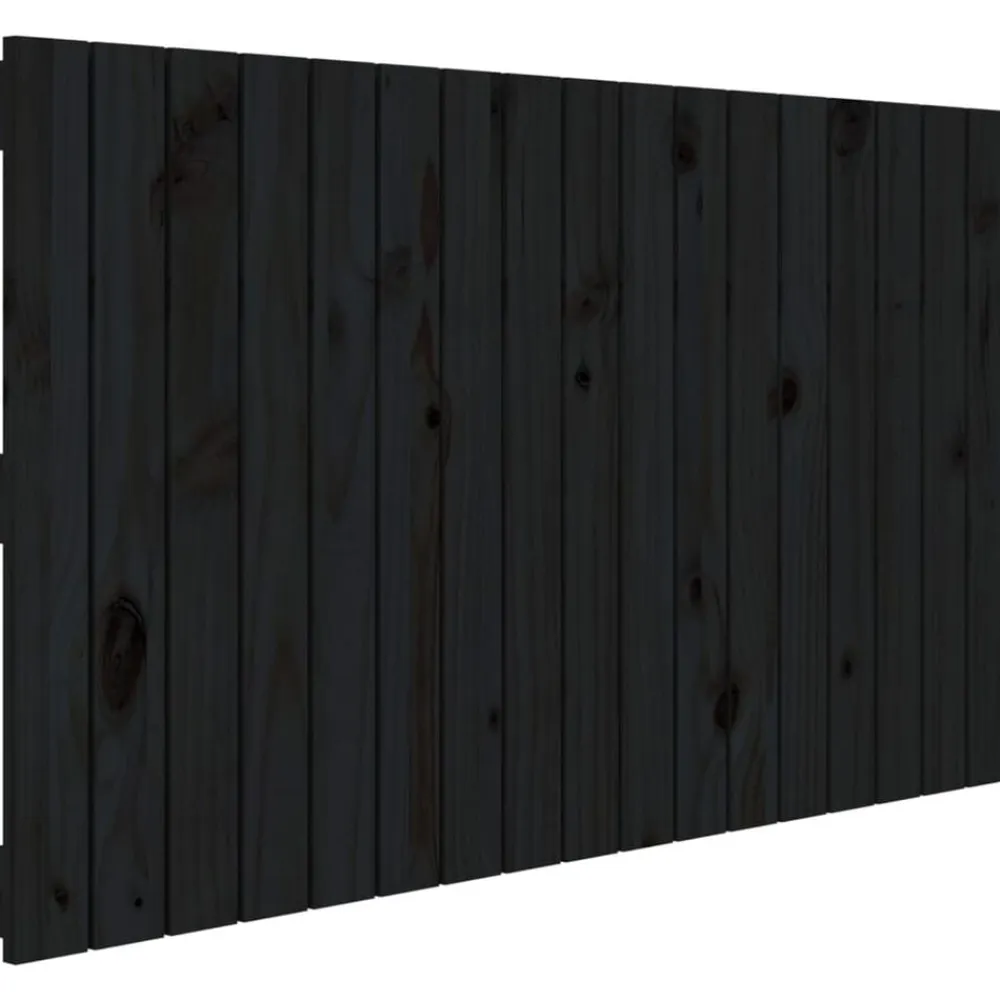 vidaXL Camas Y Accesorios-Cabecero de cama de pared madera maciza pino 108x3x60 cm