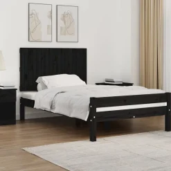 vidaXL Camas Y Accesorios-Cabecero de cama de pared madera maciza pino 108x3x60 cm