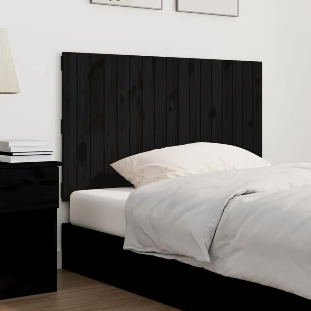 vidaXL Camas Y Accesorios-Cabecero de cama de pared madera maciza pino 108x3x60 cm