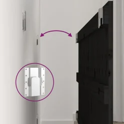 vidaXL Camas Y Accesorios-Cabecero de cama de pared madera maciza pino 108x3x60 cm