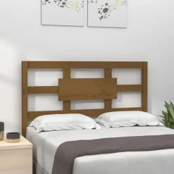 vidaXL Cabecero de cama madera maciza pino marrón miel 80,5x4x100 cm Marr&oacute;n miel Hot