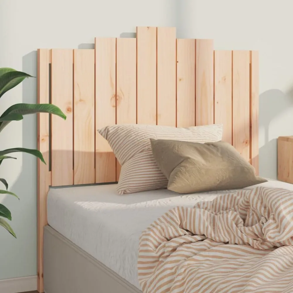 vidaXL Camas Y Accesorios-Cabecero de cama madera maciza de pino 106x4x110 cm