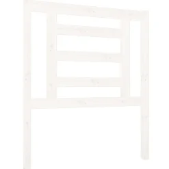 vidaXL Cabecero de cama madera maciza de pino 81x4x100 cm Blanco
