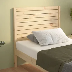 vidaXL Camas Y Accesorios-Cabecero de cama madera maciza de pino 81x4x100 cm