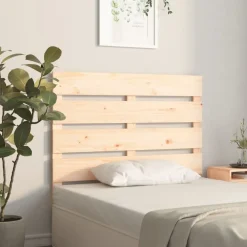 vidaXL Camas Y Accesorios-Cabecero de cama madera maciza de pino 90x3x80 cm