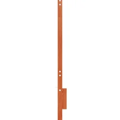 vidaXL Camas Y Accesorios-Cabecero de cama madera maciza de pino marrón cera 135 cm