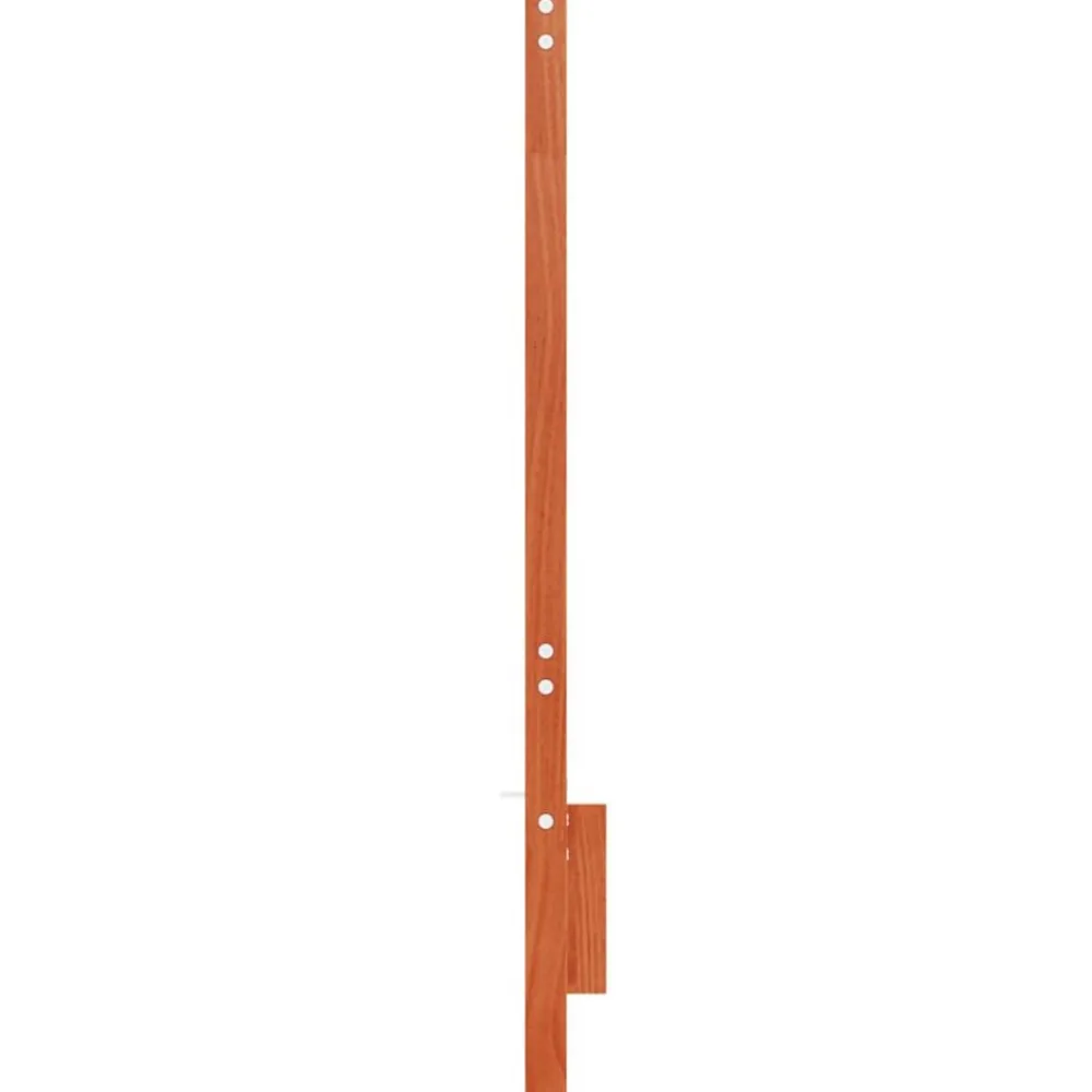 vidaXL Camas Y Accesorios-Cabecero de cama madera maciza de pino marrón cera 135 cm