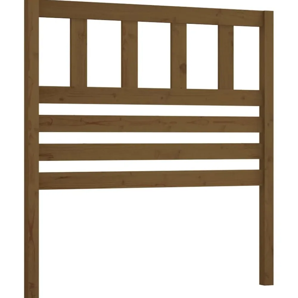 vidaXL Cabecero de cama madera maciza de pino marrón miel 81x4x100 cm Marrón miel Clearance