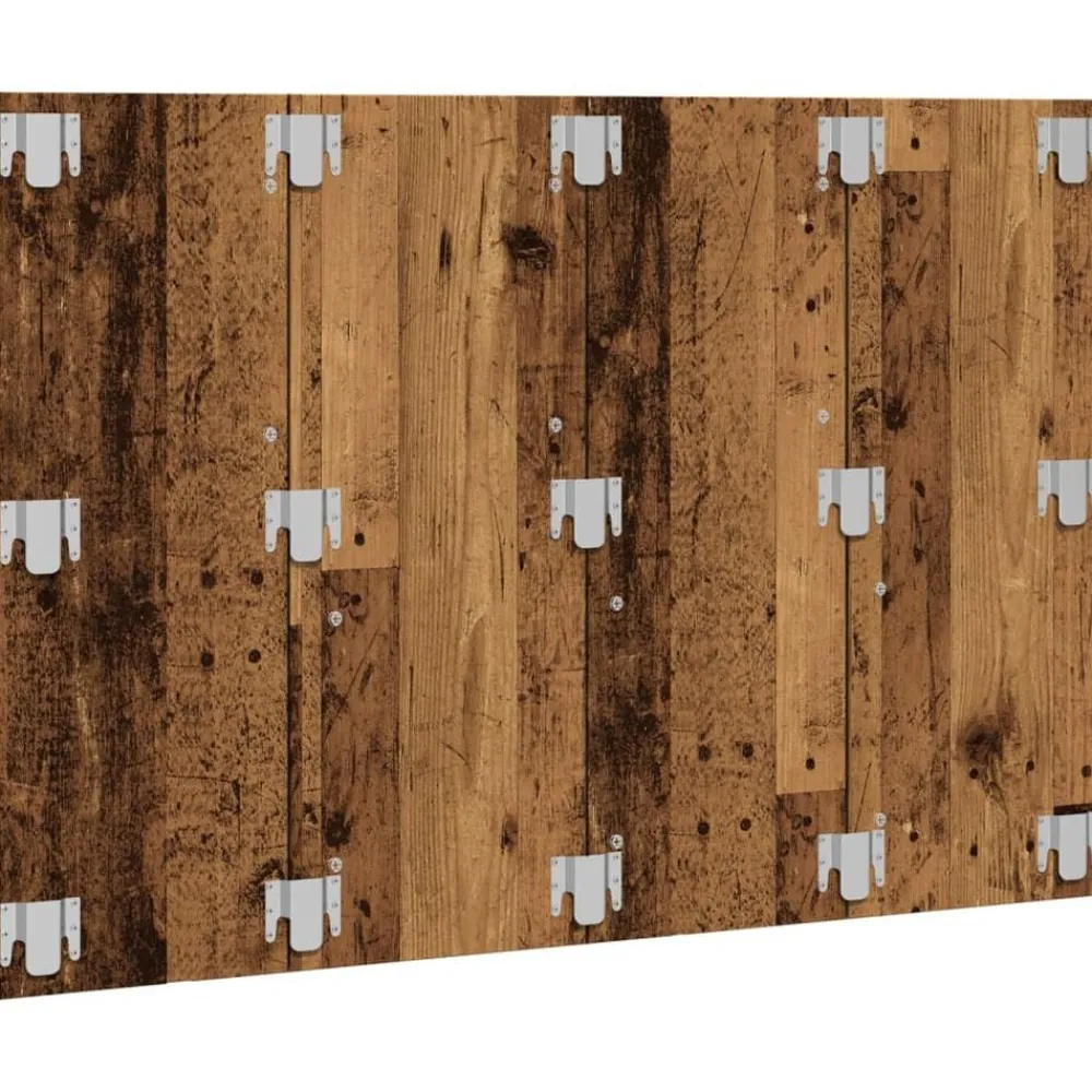 vidaXL Camas Y Accesorios-Cabecero de cama madera de ingeniería envejecida 120x1,5x80 cm